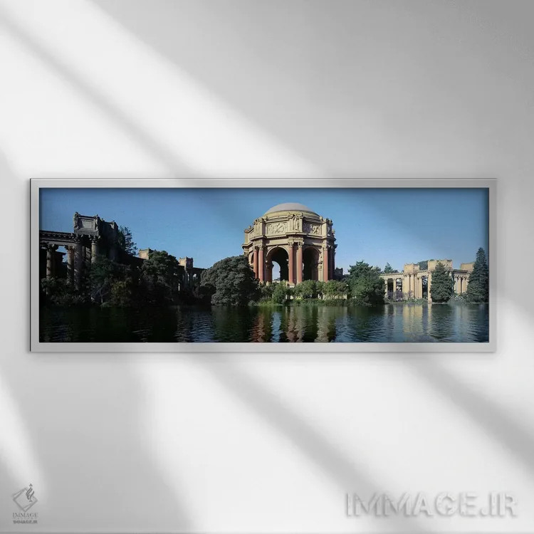 تابلو دکوراتیو Palace Of Fine Arts, Marina District, San Francisco, Ca… اثر پانورامیک ایمجز - نمای قابدار سفید