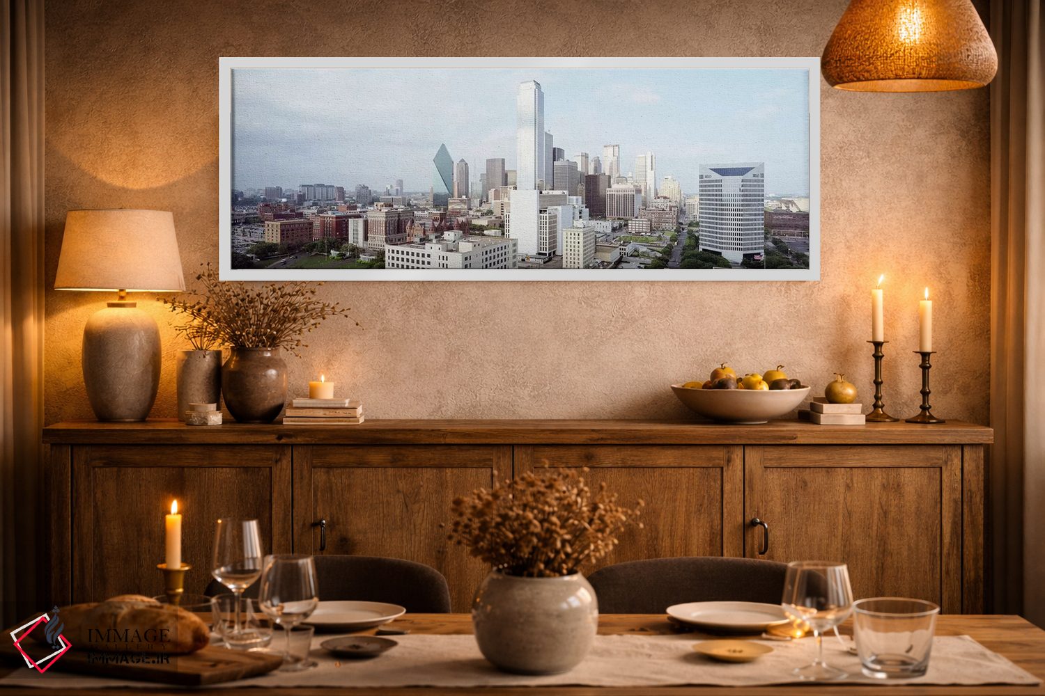 تابلو دکوراتیو Dallas, Texas, USA #4,ساختمان ها در یک شهر، دالاس، تگزا… اثر پانورامیک ایمجز - D1W