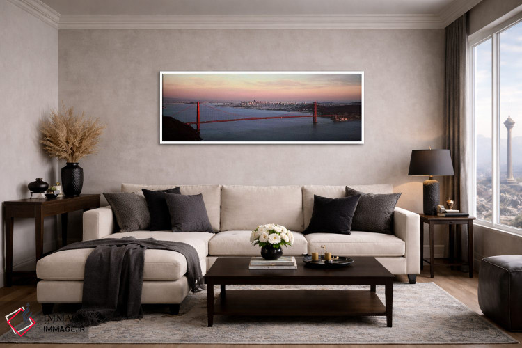 تابلو دکوراتیو Golden Gate Bridge, San Francisco Bay, San Francisco, C… اثر پانورامیک ایمجز - D4W