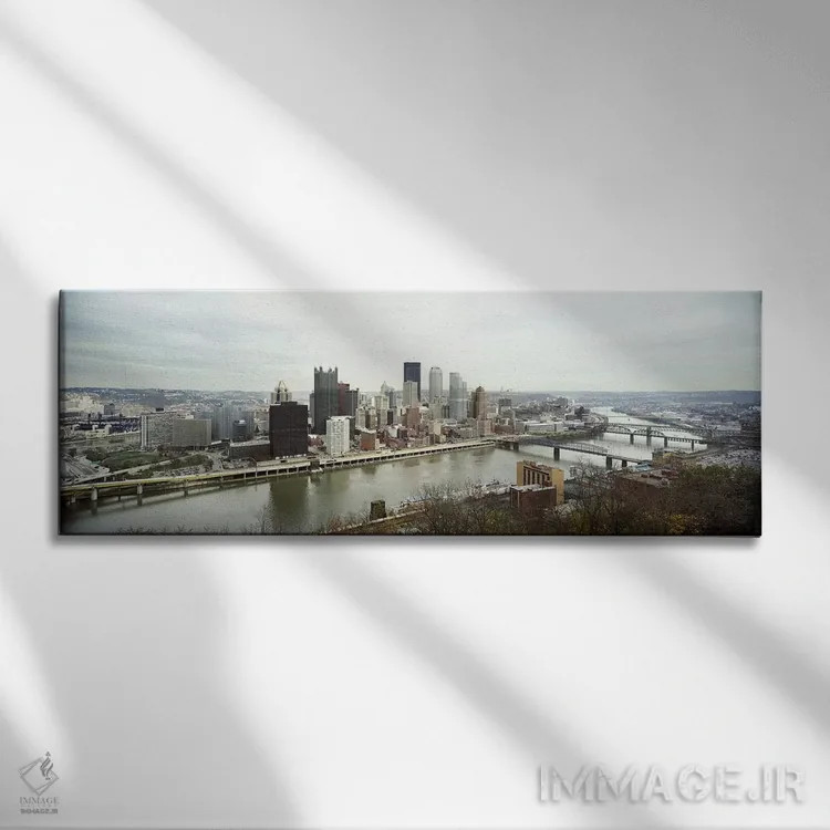 تابلو دکوراتیو Pittsburgh, Allegheny County, Pennsylvania, USA,نمای دی… اثر پانورامیک ایمجز - نمای روبهرو روی دیوار