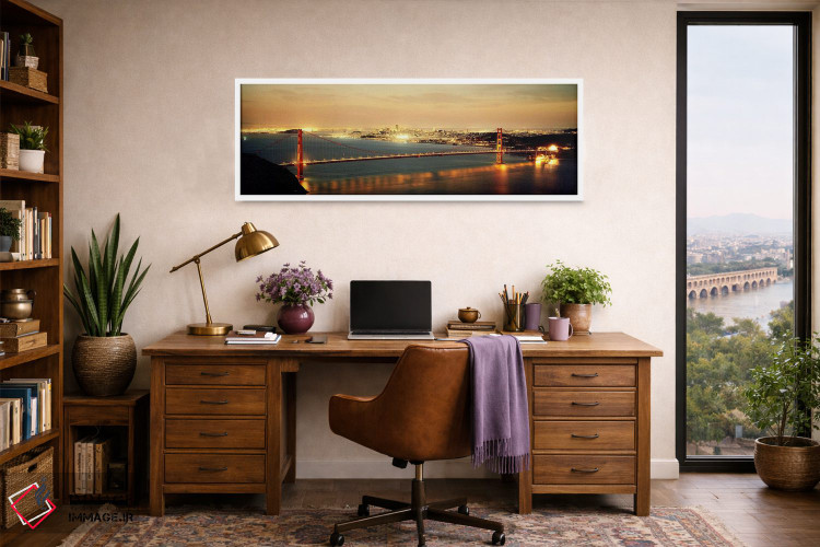 تابلو دکوراتیو Golden Gate Bridge, San Francisco Bay, San Francisco, C… اثر پانورامیک ایمجز - D2W