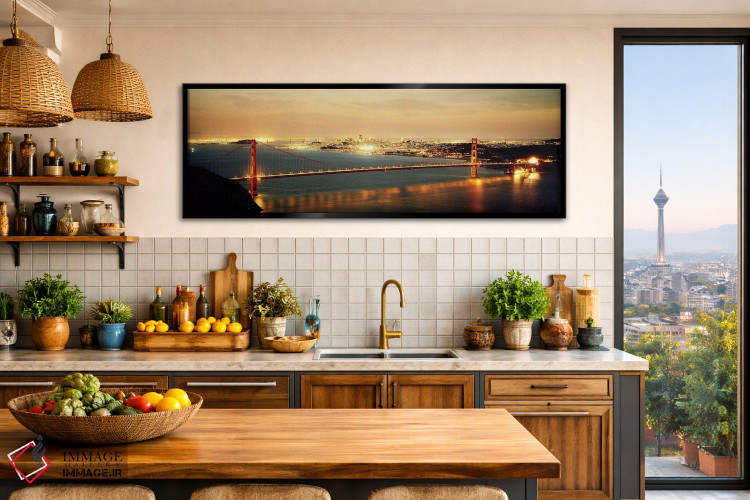 تابلو دکوراتیو Golden Gate Bridge, San Francisco Bay, San Francisco, C… اثر پانورامیک ایمجز - D3B