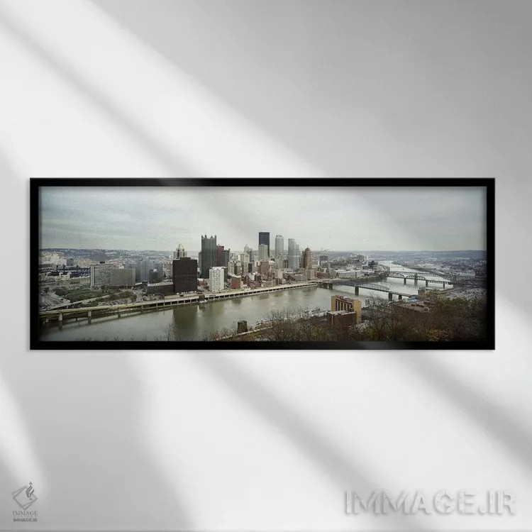 تابلو دکوراتیو Pittsburgh, Allegheny County, Pennsylvania, USA,نمای دی… اثر پانورامیک ایمجز - نمای قابدار مشکی