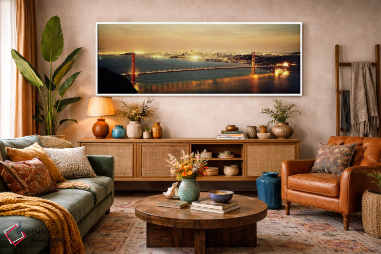 تابلو دکوراتیو Golden Gate Bridge, San Francisco Bay, San Francisco, C… اثر پانورامیک ایمجز - D4W