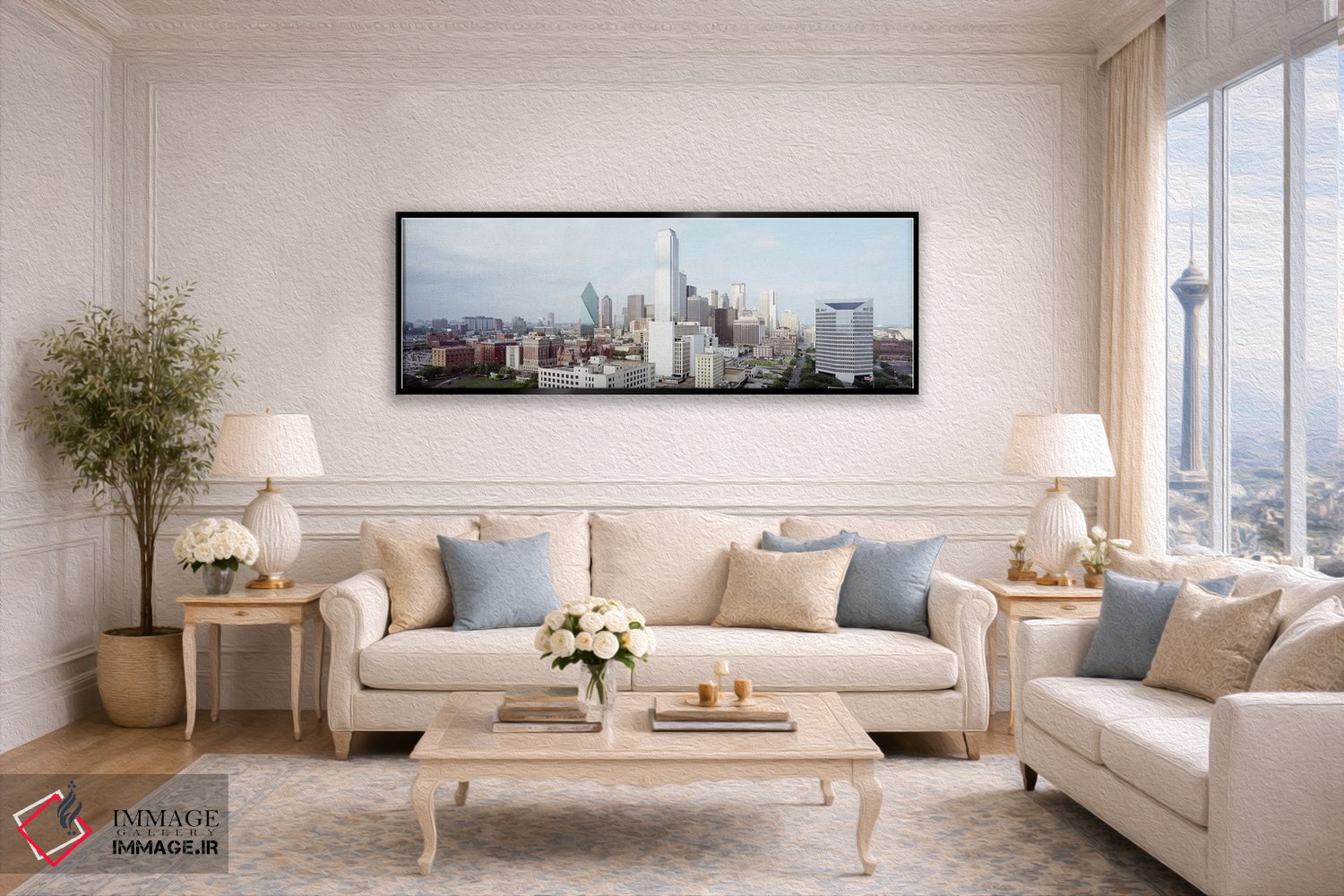 تابلو دکوراتیو Dallas, Texas, USA #4,ساختمان ها در یک شهر، دالاس، تگزا… اثر پانورامیک ایمجز - D5B