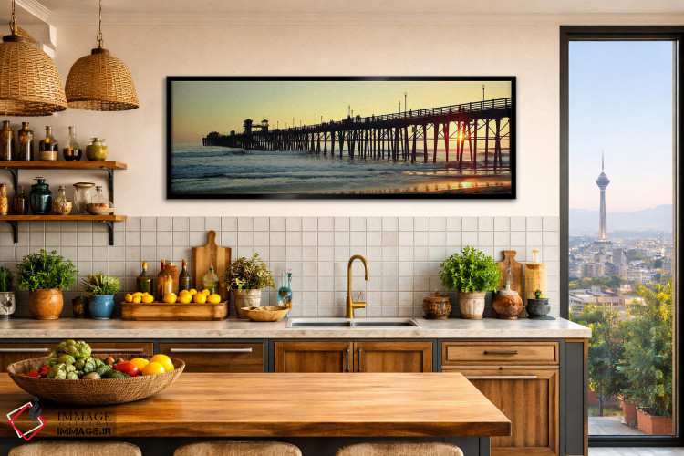 تابلو دکوراتیو San Diego County, California, USA,اسکله در اقیانوس هنگا… اثر پانورامیک ایمجز - D2B