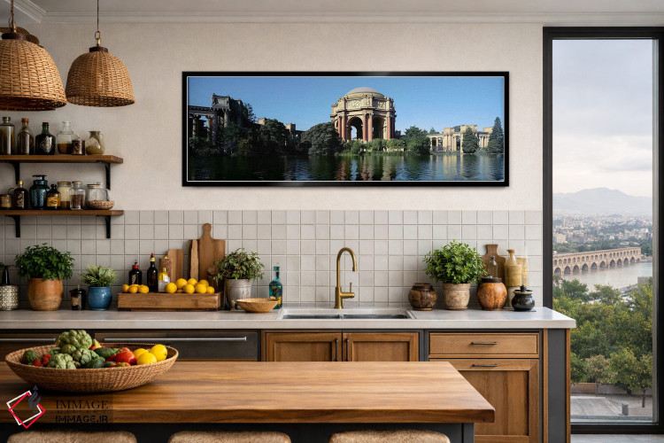 تابلو دکوراتیو Palace Of Fine Arts, Marina District, San Francisco, Ca… اثر پانورامیک ایمجز - D3B