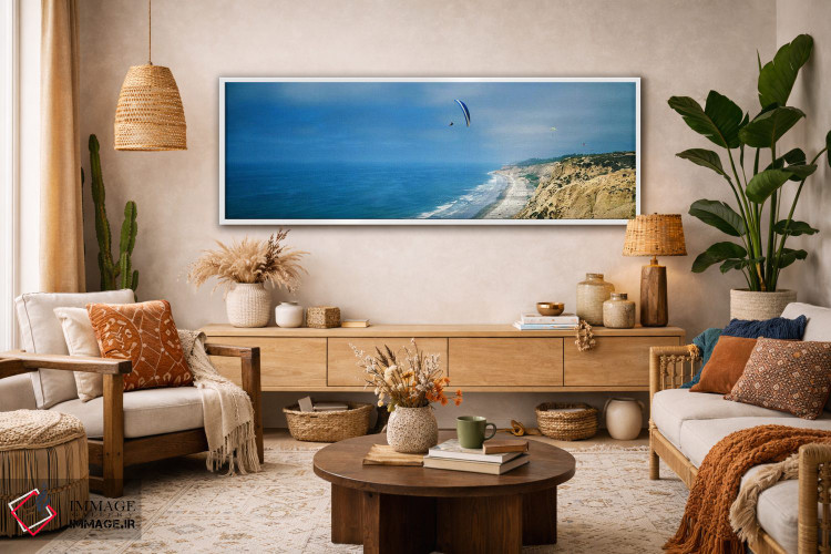 تابلو دکوراتیو La Jolla, San Diego, California, USA,پاراگلایدرها بر فر… اثر پانورامیک ایمجز - D2W