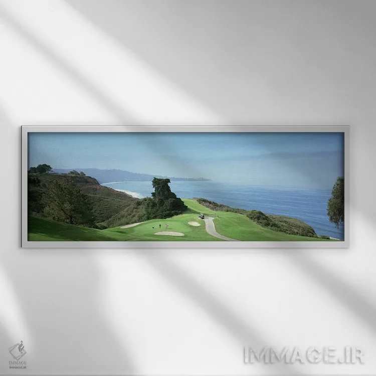 تابلو دکوراتیو San Diego, California, USA,زمین گلف ساحلی، زمین گلف تور… اثر پانورامیک ایمجز - نمای قابدار سفید