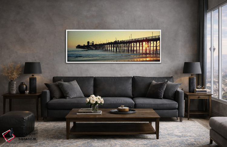 تابلو دکوراتیو San Diego County, California, USA,اسکله در اقیانوس هنگا… اثر پانورامیک ایمجز - D5W