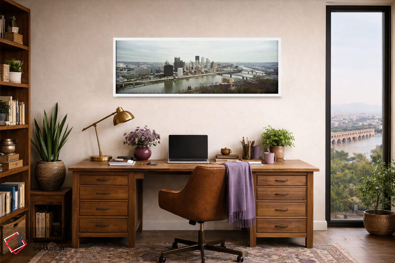 تابلو دکوراتیو Pittsburgh, Allegheny County, Pennsylvania, USA,نمای دی… اثر پانورامیک ایمجز - D1W