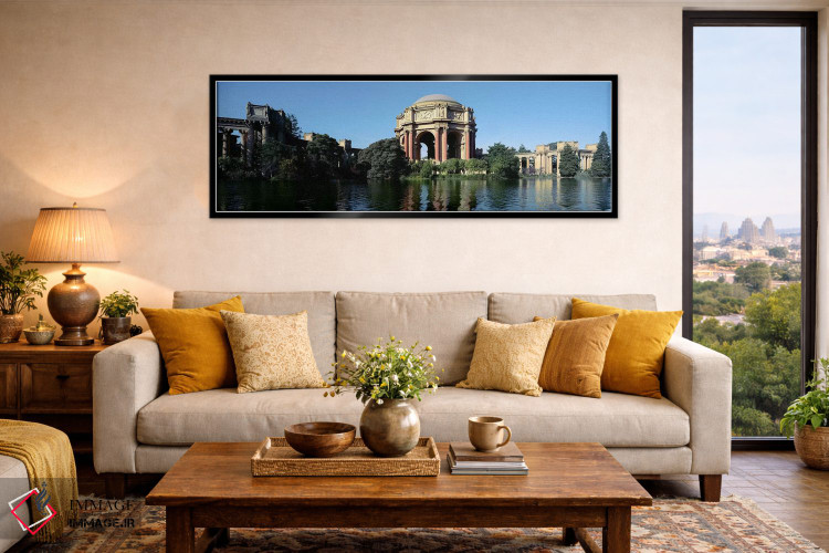 تابلو دکوراتیو Palace Of Fine Arts, Marina District, San Francisco, Ca… اثر پانورامیک ایمجز - D6B