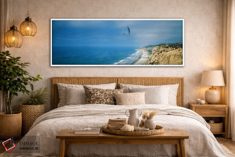 تابلو دکوراتیو La Jolla, San Diego, California, USA,پاراگلایدرها بر فر… اثر پانورامیک ایمجز - D4W