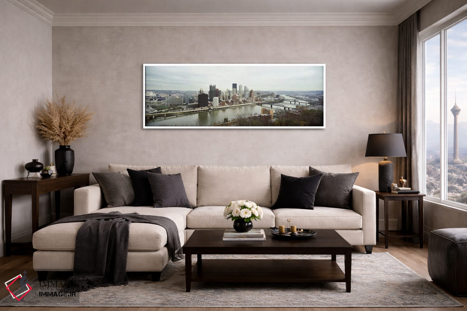 تابلو دکوراتیو Pittsburgh, Allegheny County, Pennsylvania, USA,نمای دی… اثر پانورامیک ایمجز - D4W