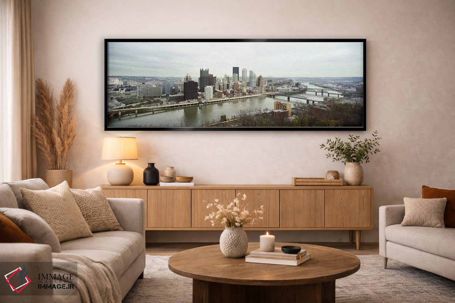 تابلو دکوراتیو Pittsburgh, Allegheny County, Pennsylvania, USA,نمای دی… اثر پانورامیک ایمجز - D5B