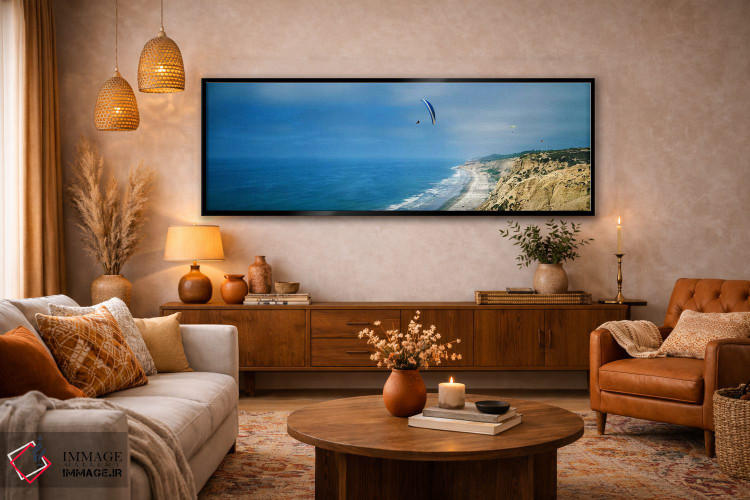 تابلو دکوراتیو La Jolla, San Diego, California, USA,پاراگلایدرها بر فر… اثر پانورامیک ایمجز - D6B