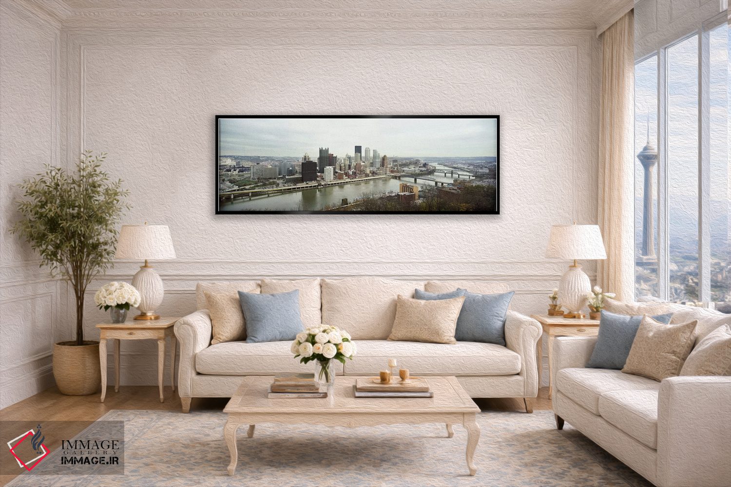 تابلو دکوراتیو Pittsburgh, Allegheny County, Pennsylvania, USA,نمای دی… اثر پانورامیک ایمجز - D6B