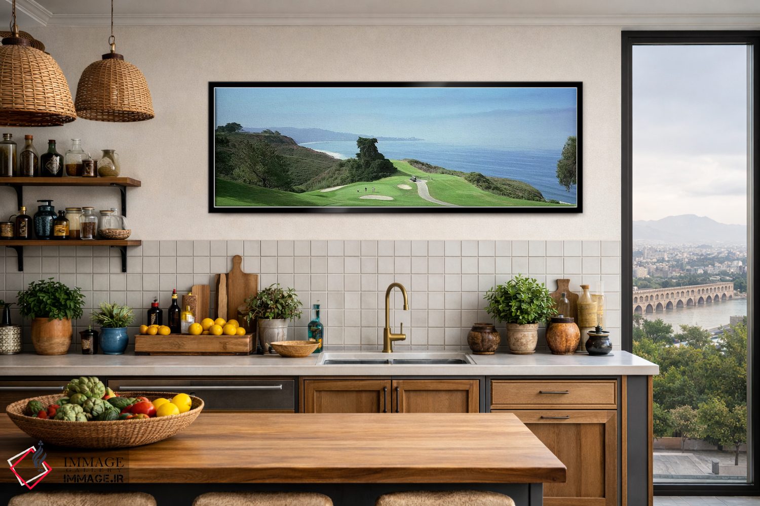 تابلو دکوراتیو San Diego, California, USA,زمین گلف ساحلی، زمین گلف تور… اثر پانورامیک ایمجز - D3B