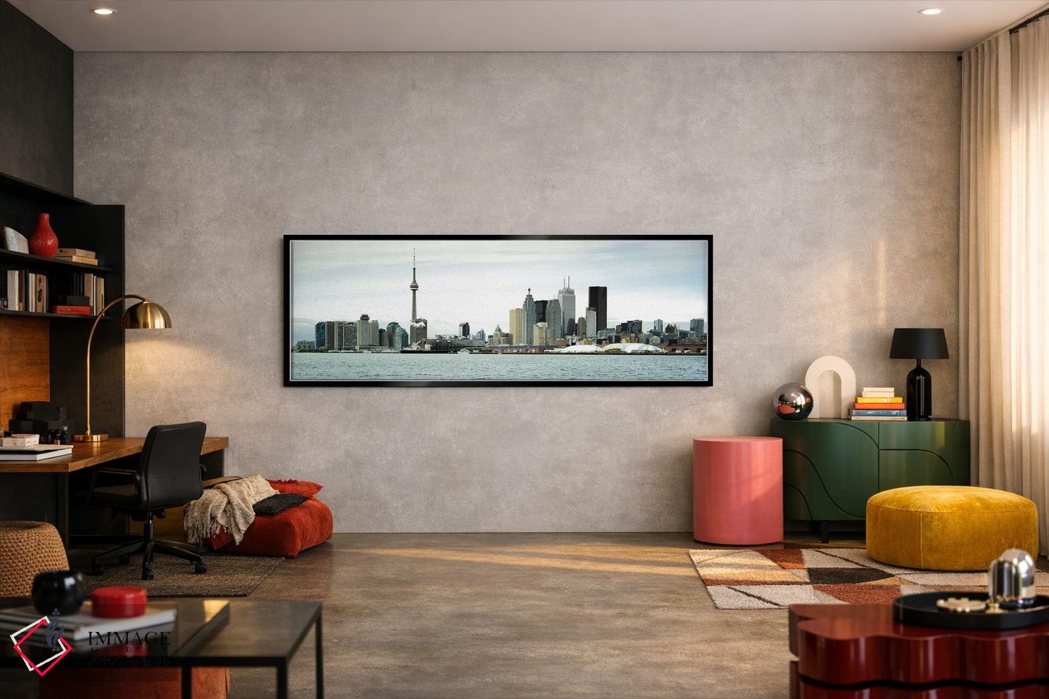 تابلو دکوراتیو Toronto, Ontario, Canada,خط افق مرکز شهر، تورنتو، انتار… اثر پانورامیک ایمجز - D5B