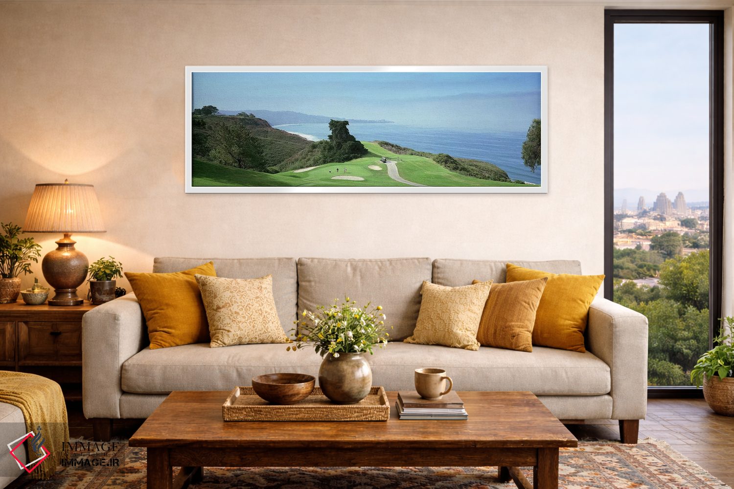 تابلو دکوراتیو San Diego, California, USA,زمین گلف ساحلی، زمین گلف تور… اثر پانورامیک ایمجز - D5W