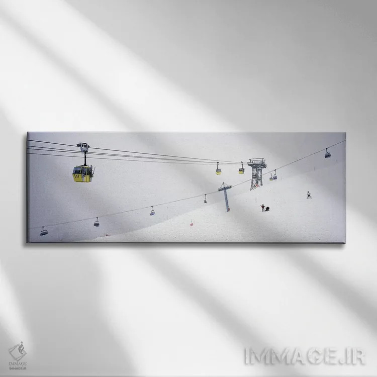 تابلو دکوراتیو St. Anton, Austria,تله کابین اسکی در پیست، آرلبرگ، سنت… اثر پانورامیک ایمجز - نمای روبهرو روی دیوار