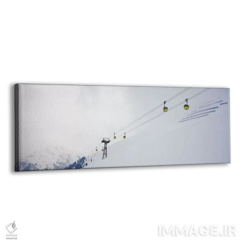 تابلو دکوراتیو Arlberg, St. Anton, Austria,تله کابین اسکی در پیست، آرل… اثر پانورامیک ایمجز - نمای پرسپکتیو محصول