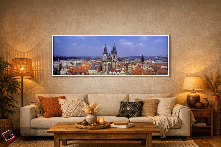 تابلو دکوراتیو Tyn Church, Prague Old Town Square, Prague, Czech Repub… اثر پانورامیک ایمجز - D4W