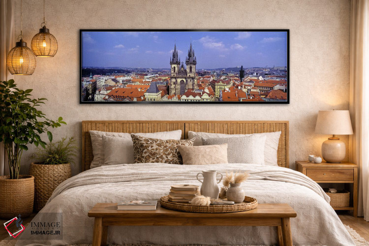 تابلو دکوراتیو Tyn Church, Prague Old Town Square, Prague, Czech Repub… اثر پانورامیک ایمجز - D6B