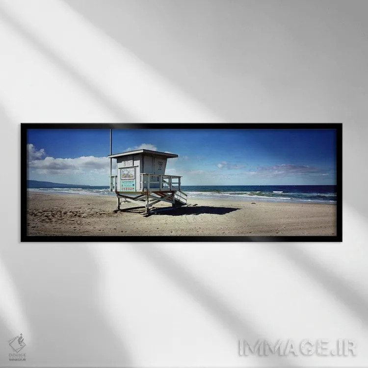 تابلو دکوراتیو Manhattan Beach, Los Angeles County, California, USA,کل… اثر پانورامیک ایمجز - نمای قابدار مشکی