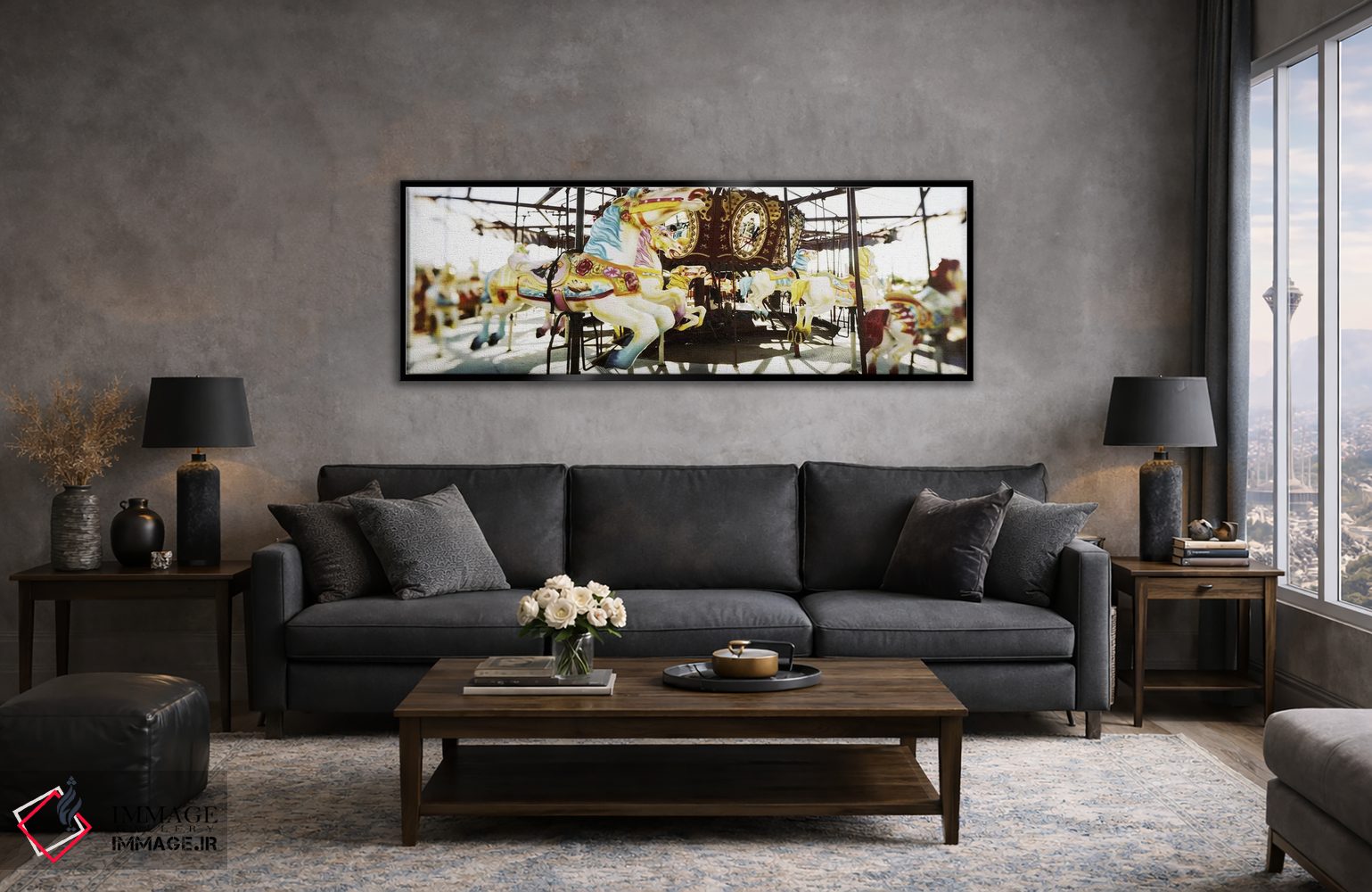 تابلو دکوراتیو Brooklyn, New York City, New York State, USA,نمای نزدیک… اثر پانورامیک ایمجز - D5B