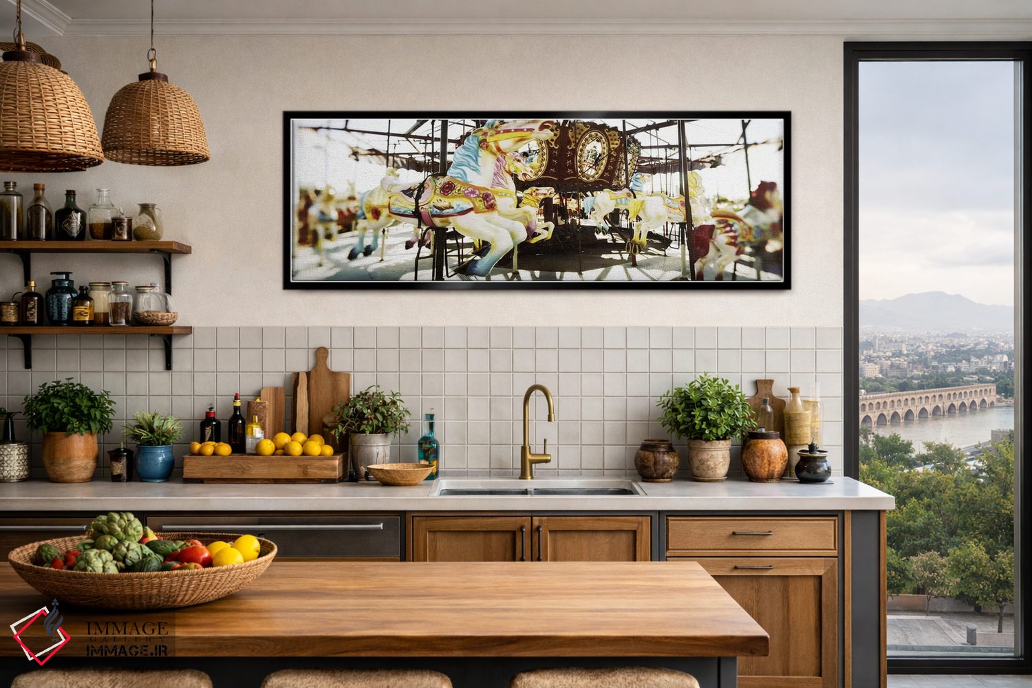 تابلو دکوراتیو Brooklyn, New York City, New York State, USA,نمای نزدیک… اثر پانورامیک ایمجز - D3B