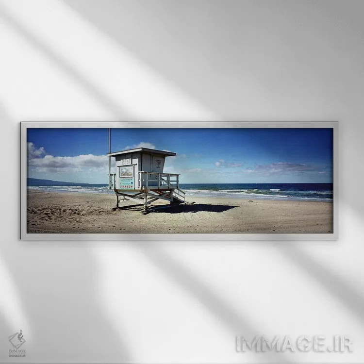 تابلو دکوراتیو Manhattan Beach, Los Angeles County, California, USA,کل… اثر پانورامیک ایمجز - نمای قابدار سفید