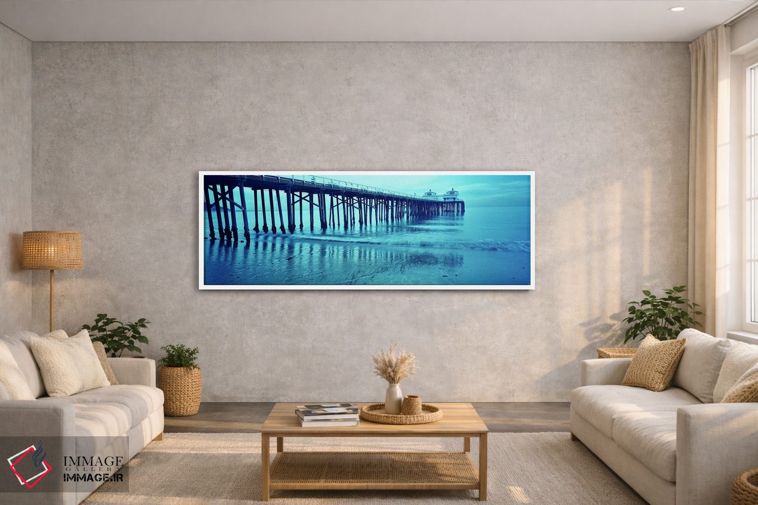 تابلو دکوراتیو Malibu Pier, Malibu, Los Angeles County, California, US… اثر پانورامیک ایمجز - D2W