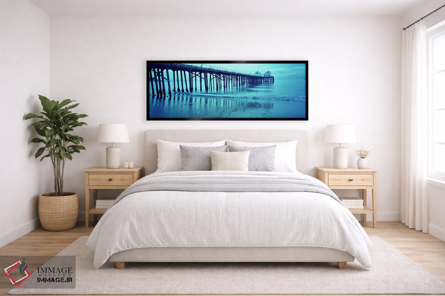 تابلو دکوراتیو Malibu Pier, Malibu, Los Angeles County, California, US… اثر پانورامیک ایمجز - D6B