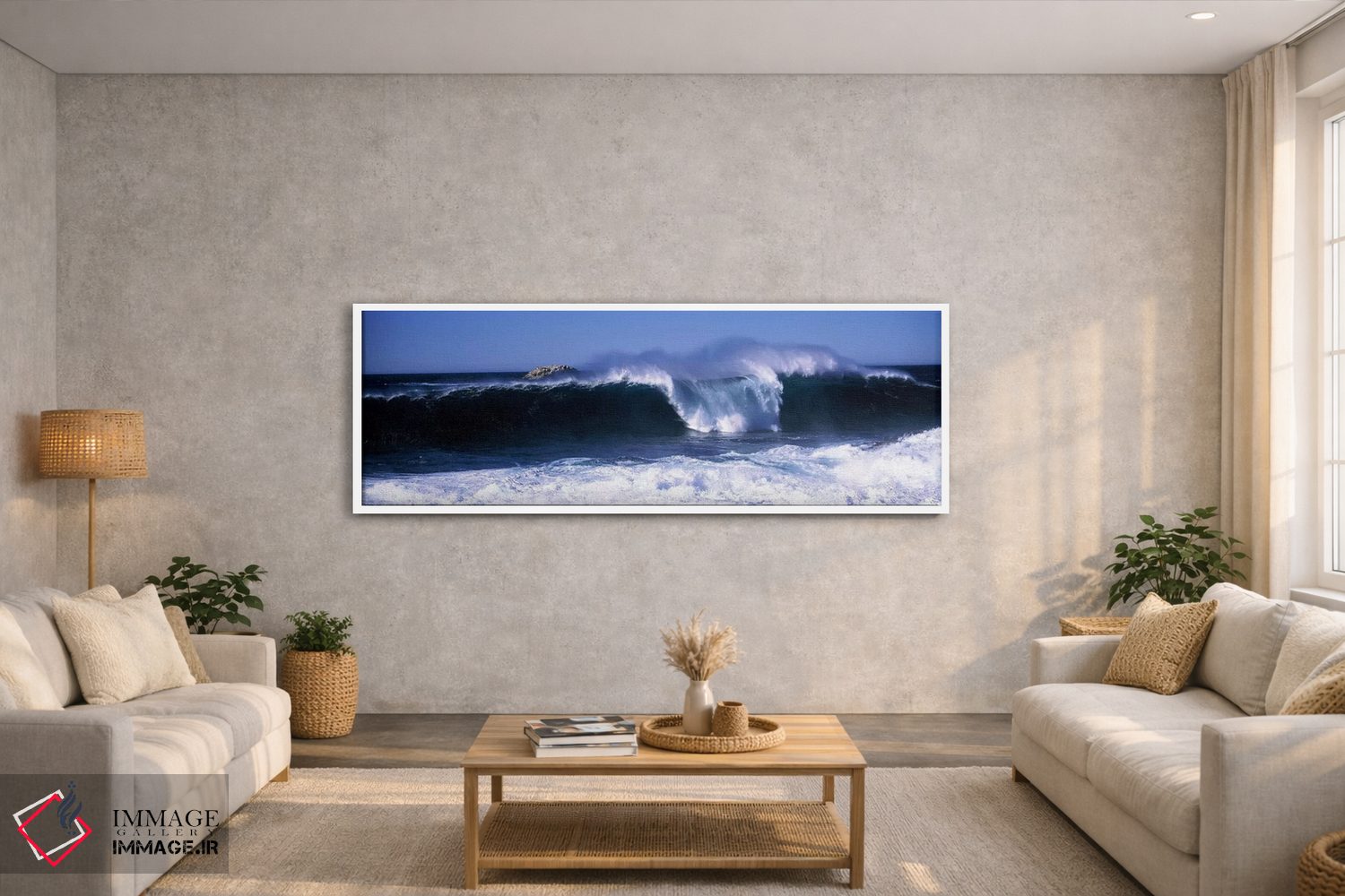 تابلو دکوراتیو Big Sur, California, USA,امواج کوبنده، بیگ سور، کالیفرن… اثر پانورامیک ایمجز - D2W