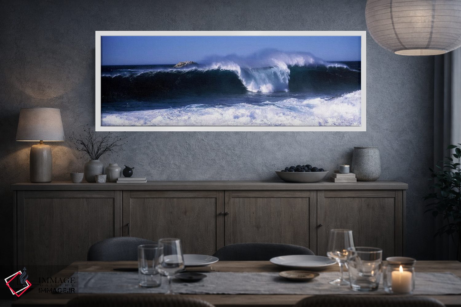 تابلو دکوراتیو Big Sur, California, USA,امواج کوبنده، بیگ سور، کالیفرن… اثر پانورامیک ایمجز - D3W