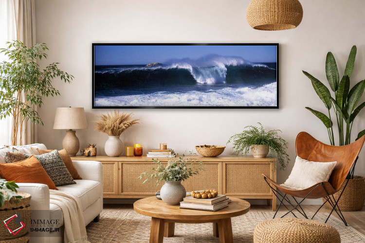 تابلو دکوراتیو Big Sur, California, USA,امواج کوبنده، بیگ سور، کالیفرن… اثر پانورامیک ایمجز - D4B