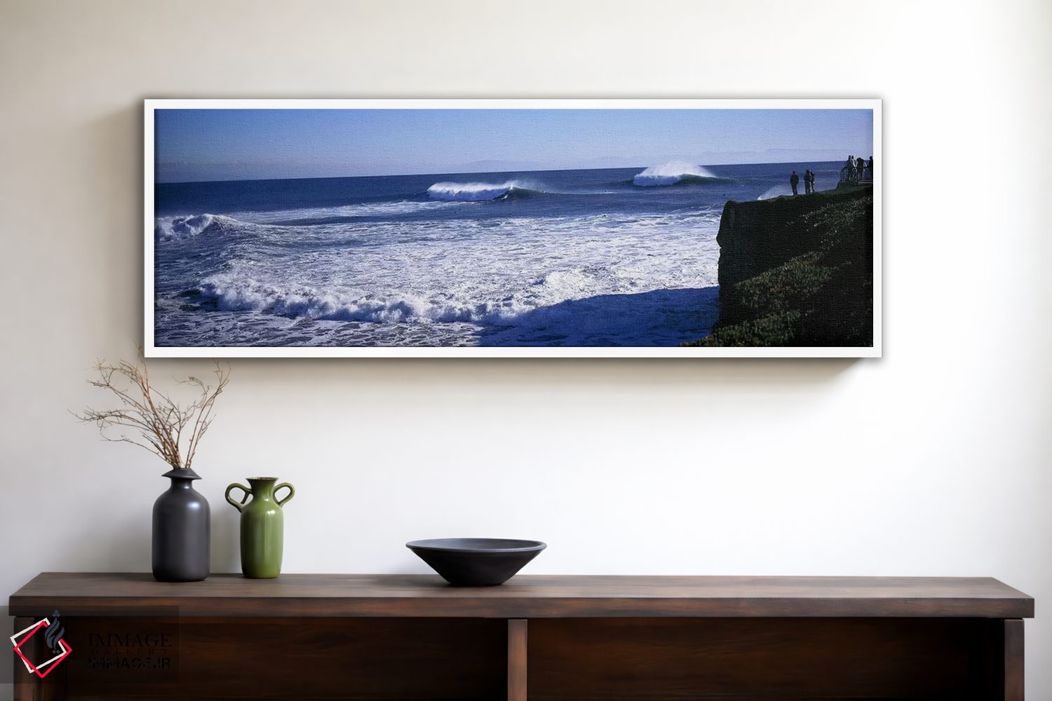 تابلو دکوراتیو Santa Cruz County, California, USA,امواج اوج گیرنده اقی… اثر پانورامیک ایمجز - D1W