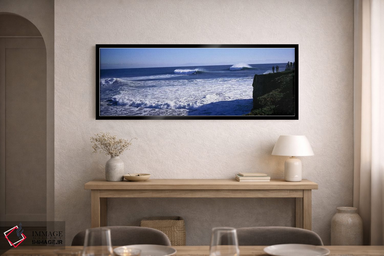 تابلو دکوراتیو Santa Cruz County, California, USA,امواج اوج گیرنده اقی… اثر پانورامیک ایمجز - D2B