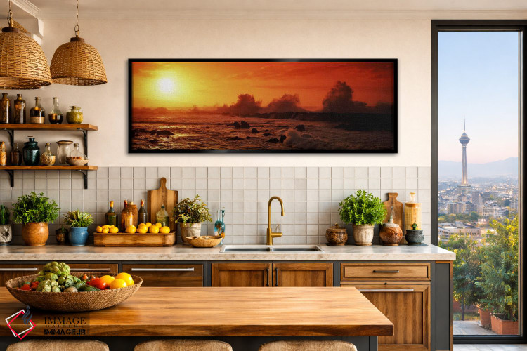 تابلو دکوراتیو Three Tables, North Shore, Oahu, Hawaii, USA,امواجی که… اثر پانورامیک ایمجز - D2B