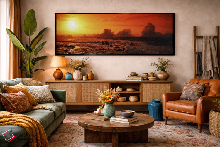 تابلو دکوراتیو Three Tables, North Shore, Oahu, Hawaii, USA,امواجی که… اثر پانورامیک ایمجز - D4B