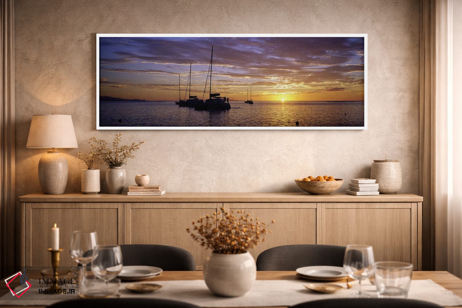 تابلو دکوراتیو Tahiti, Windward Islands, Society Islands, French Polyn… اثر پانورامیک ایمجز - D1W