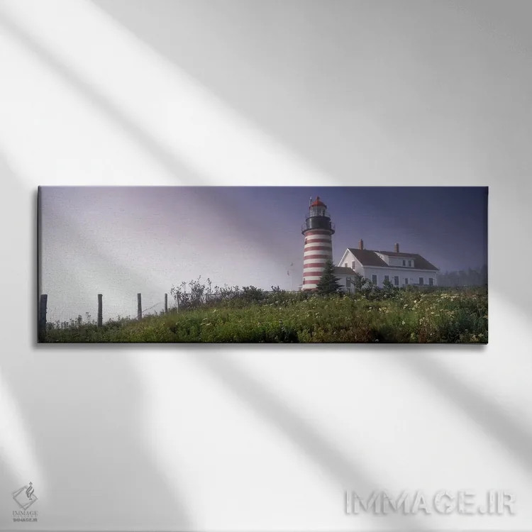 تابلو دکوراتیو West Quoddy Head lighthouse, Lubec, Washington County… اثر پانورامیک ایمجز - نمای روبهرو روی دیوار