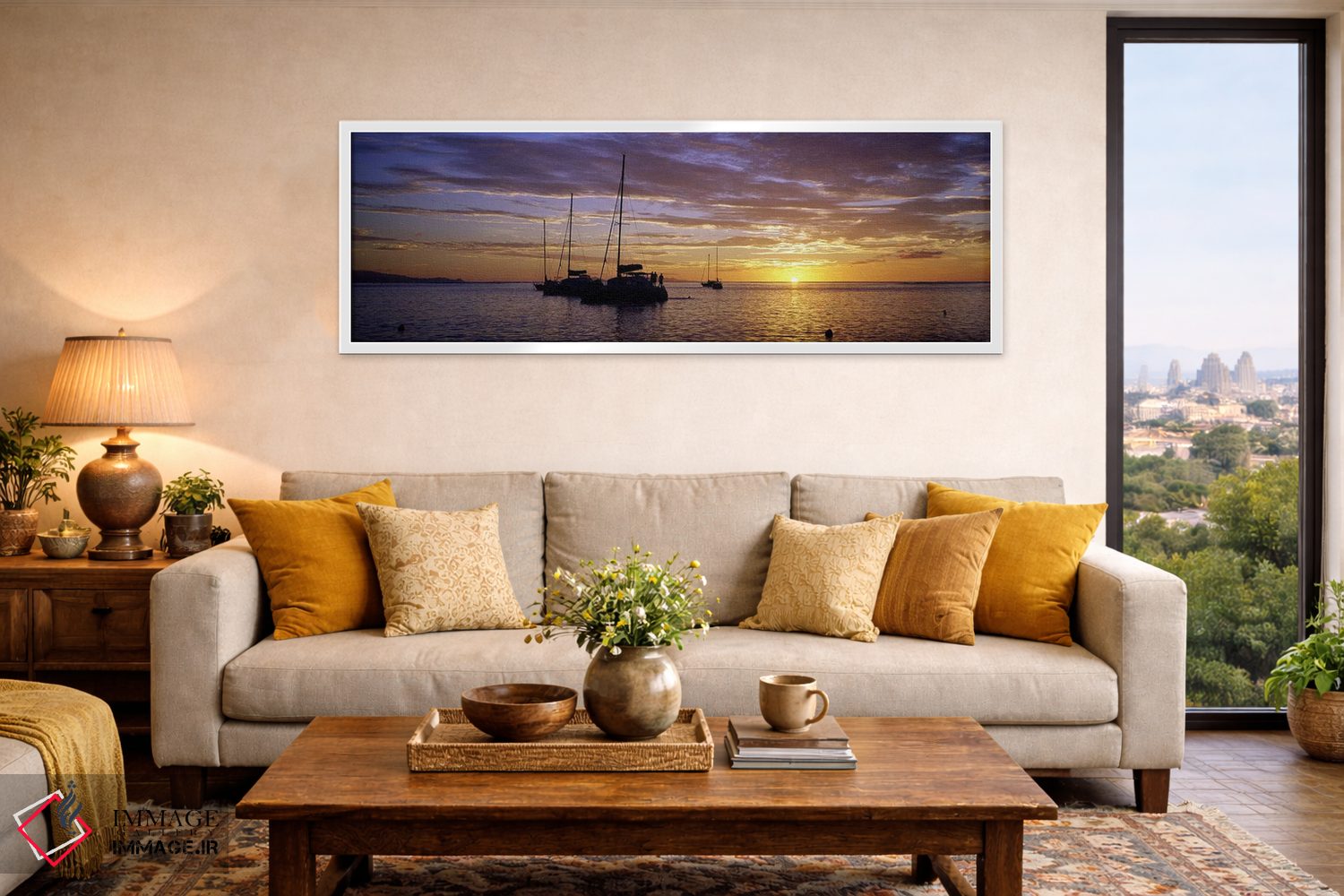 تابلو دکوراتیو Tahiti, Windward Islands, Society Islands, French Polyn… اثر پانورامیک ایمجز - D4W