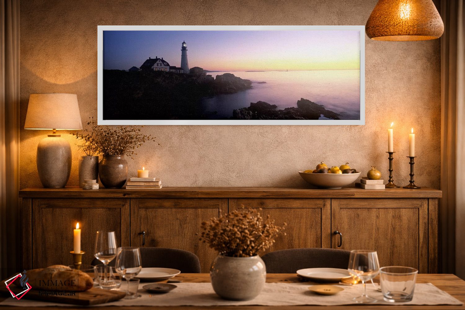 تابلو دکوراتیو Portland Head Lighthouse built 1791, Cape Elizabeth, Cu… اثر پانورامیک ایمجز - D2W