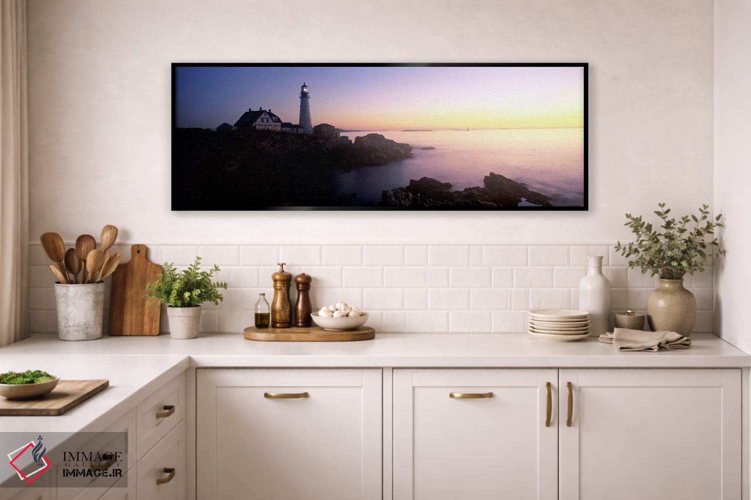 تابلو دکوراتیو Portland Head Lighthouse built 1791, Cape Elizabeth, Cu… اثر پانورامیک ایمجز - D3B