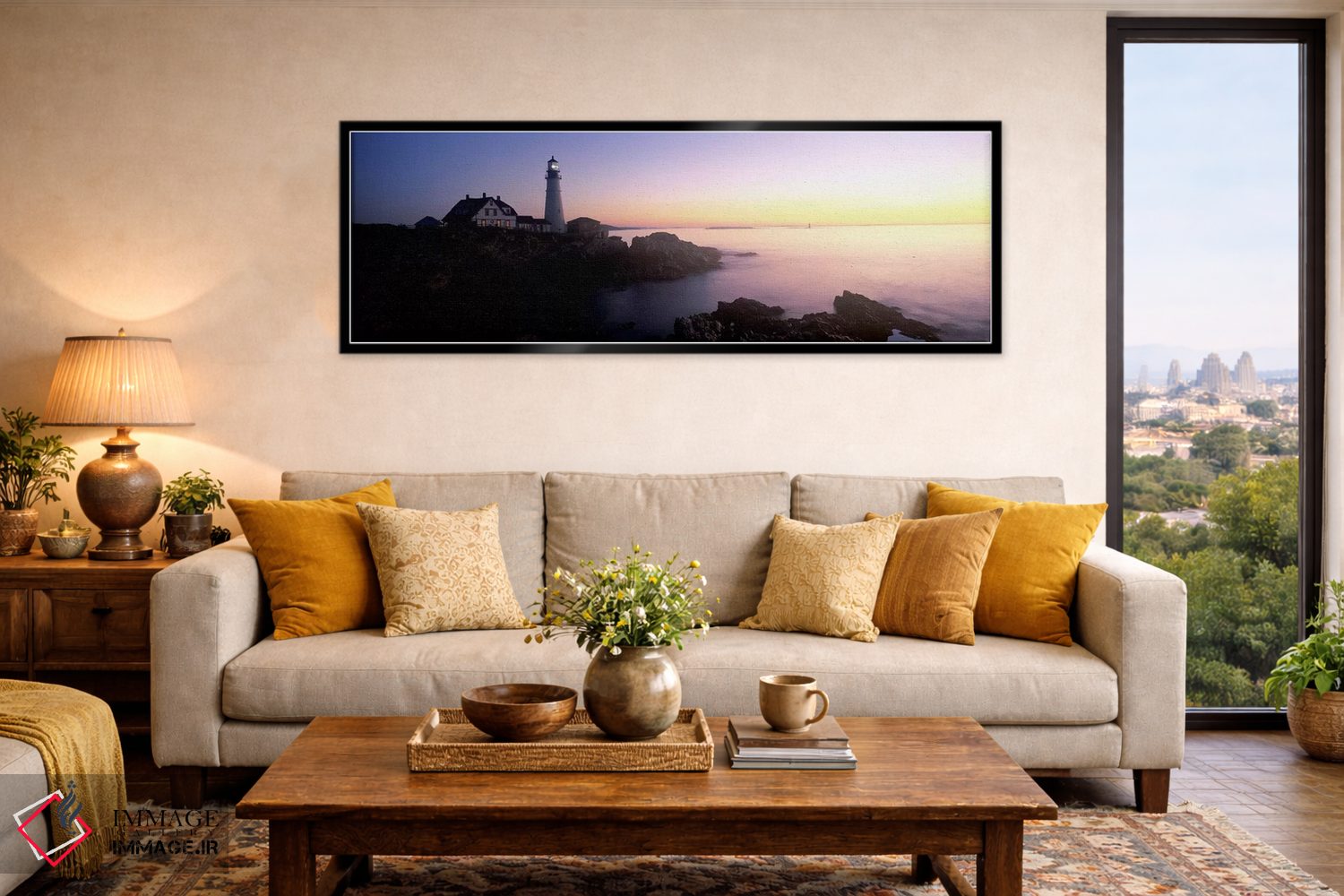 تابلو دکوراتیو Portland Head Lighthouse built 1791, Cape Elizabeth, Cu… اثر پانورامیک ایمجز - D6B