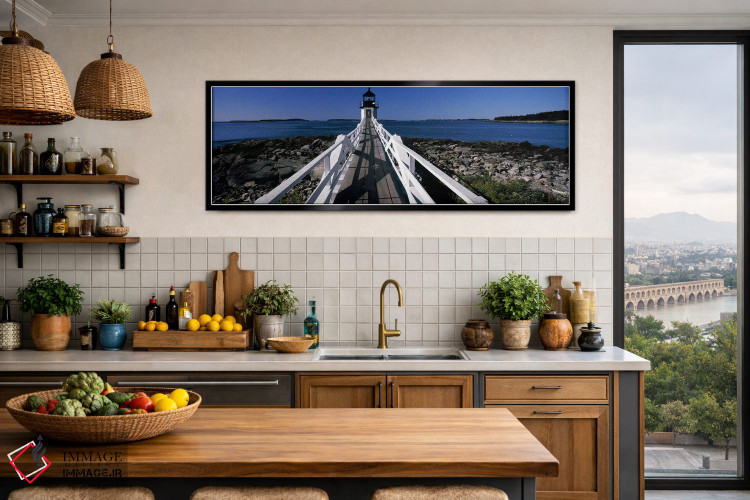 تابلو دکوراتیو built, rebuilt 1858, Port Clyde, Maine, USA,فانوس دریای… اثر پانورامیک ایمجز - D4B