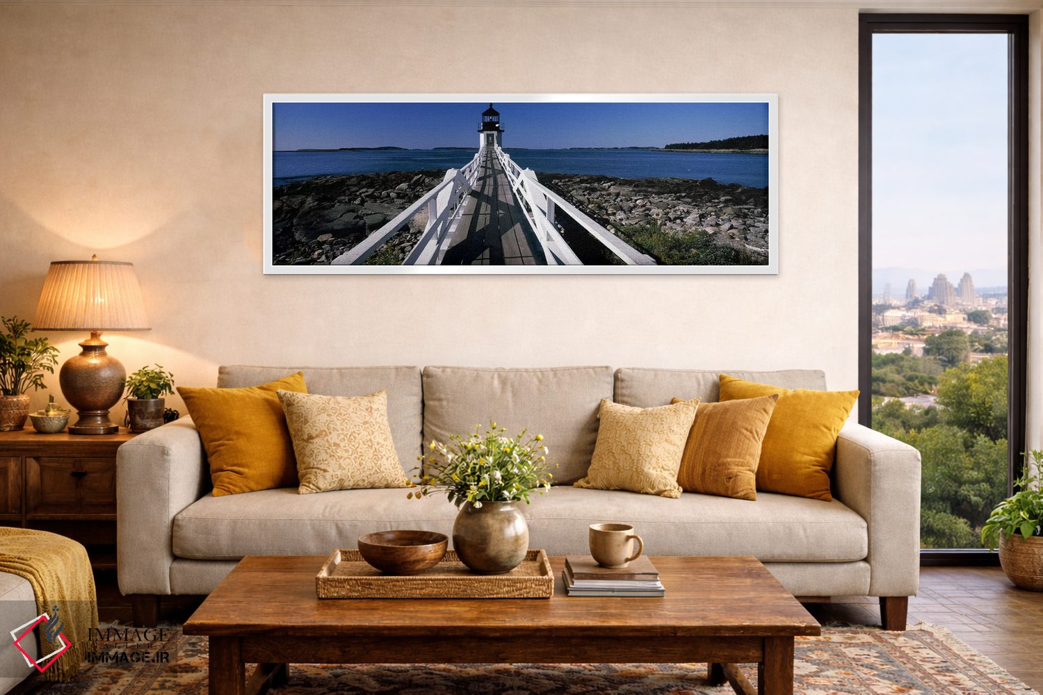 تابلو دکوراتیو built, rebuilt 1858, Port Clyde, Maine, USA,فانوس دریای… اثر پانورامیک ایمجز - D5W