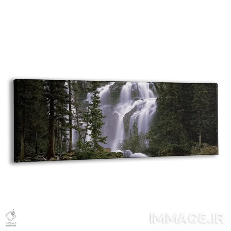 تابلو دکوراتیو Banff, Alberta, Canada,آبشار در جنگل، بنف، آلبرتا، کانا… اثر پانورامیک ایمجز - نمای پرسپکتیو محصول